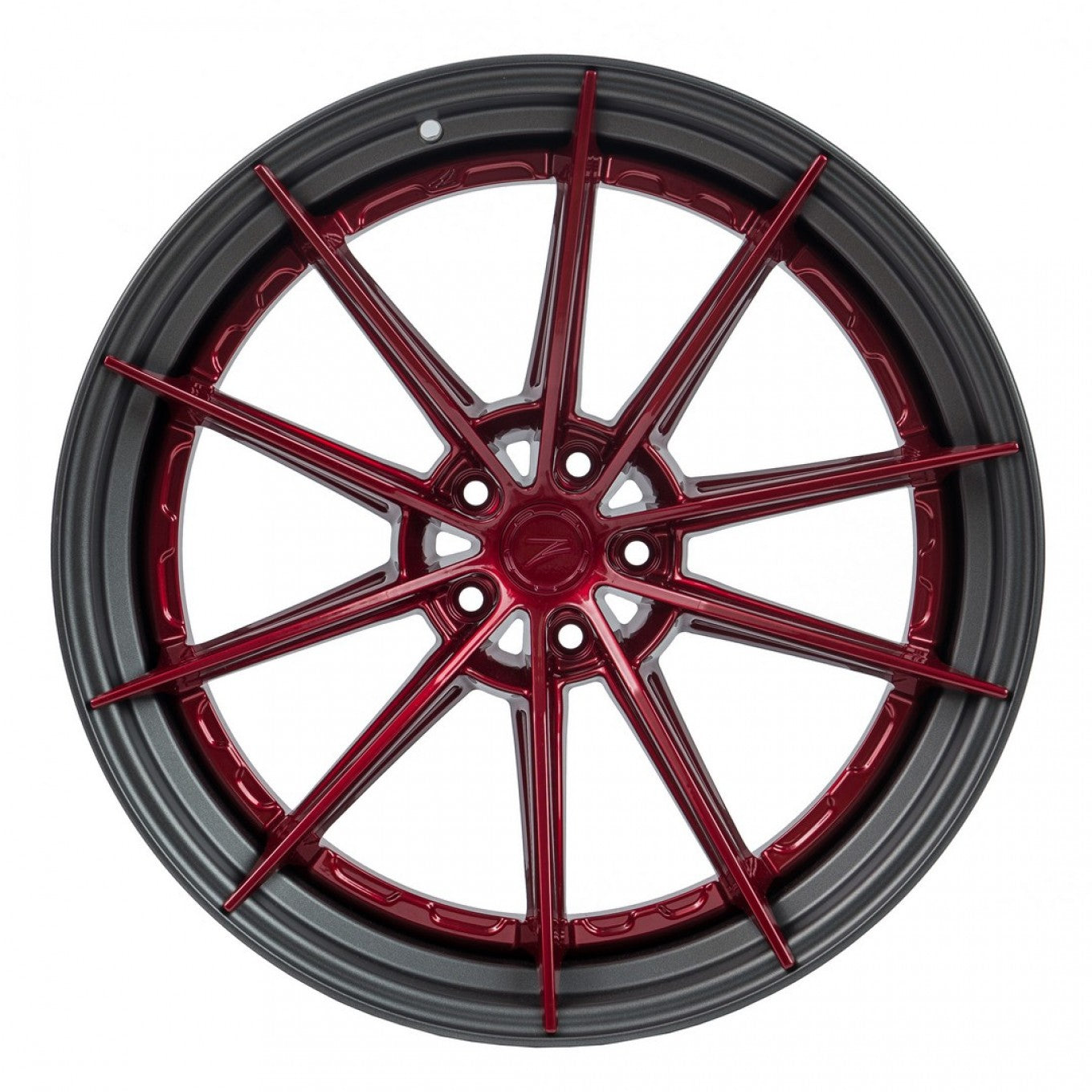 ZP.MODULAR I en rojo sangre y aro gunmetal mate | Para BMW