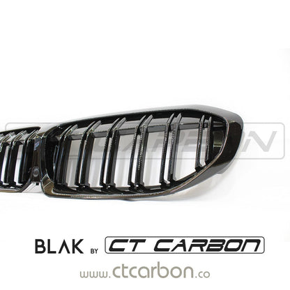 BLAK BY CT GRILLE BMW 3 SERIES G20 BLACK GRILLE - BLAK BY CT CARBON