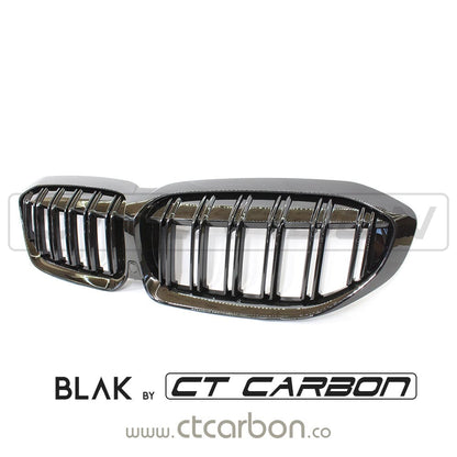 BLAK BY CT GRILLE BMW 3 SERIES G20 BLACK GRILLE - BLAK BY CT CARBON