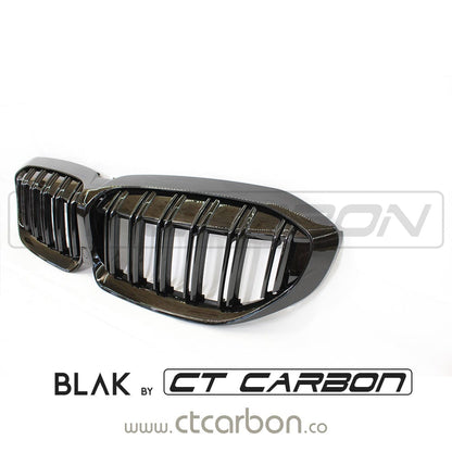 BLAK BY CT GRILLE BMW 3 SERIES G20 BLACK GRILLE - BLAK BY CT CARBON