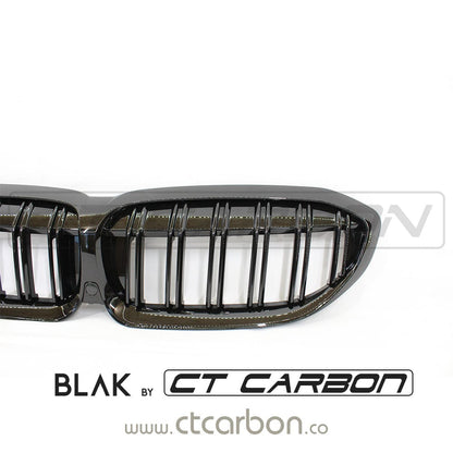 BLAK BY CT GRILLE BMW 3 SERIES G20 BLACK GRILLE - BLAK BY CT CARBON