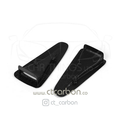 CT CARBON Bonnet Trim NISSAN GTR R35 CARBON FIBRE BONNET HOOD SCOOPS