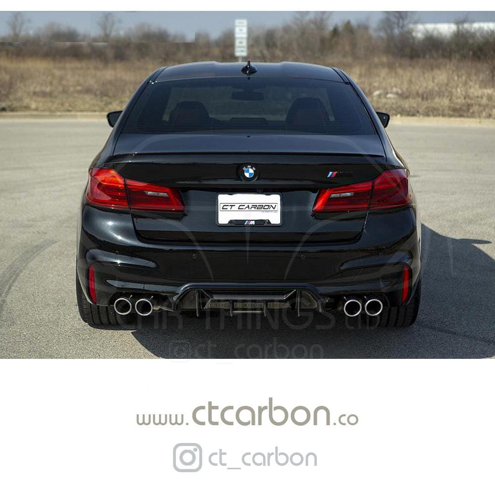 CT CARBON Splitter BMW M5 F90 CARBON FIBRE DIFFUSER - MP STYLE