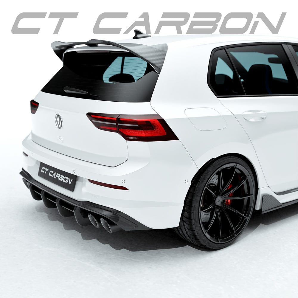 CT CARBON Spoiler VW GOLF MK8 R FULL CARBON FIBRE KIT - CT DESIGN